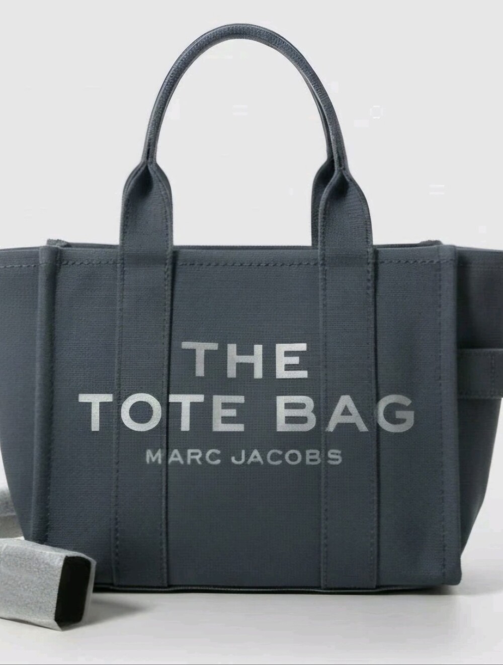 NWT The Tote Bag By Marc Jacobs In Blue Canvas 10"Wx8"Hx5"D
